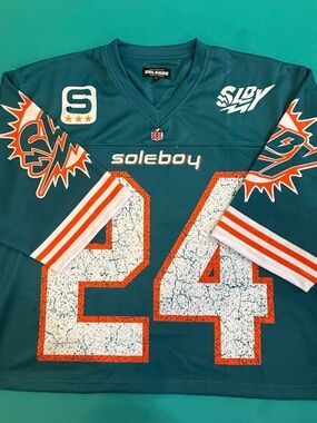Teal & Orange Number 24 Men's Jersey